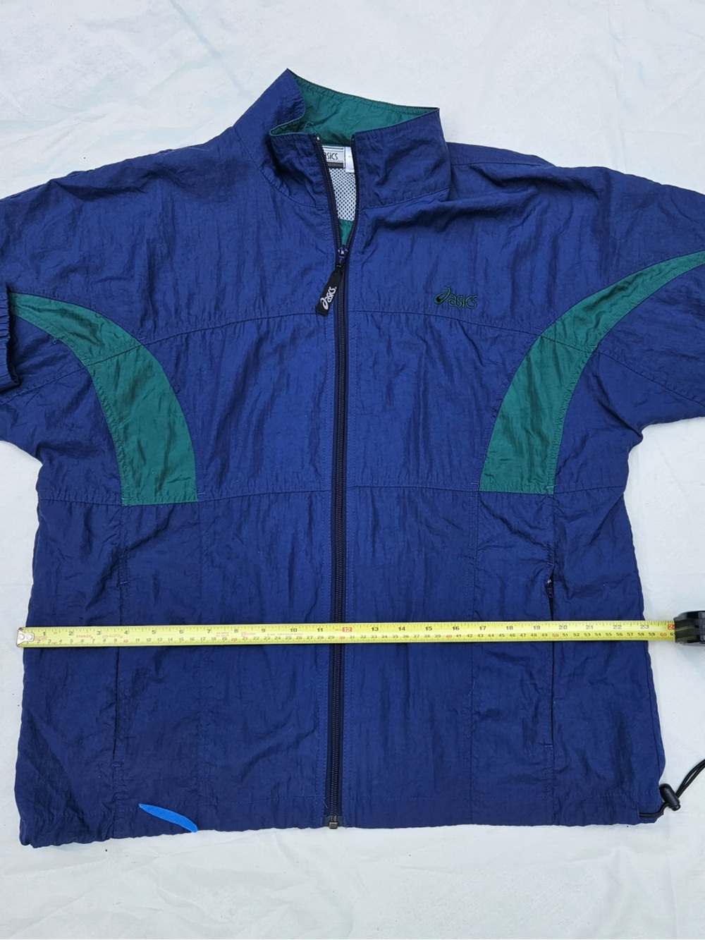 VINTAGE Asics Zip-Up Windbreaker Jacket - Picture 14 of 16